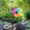 In the Breeze 10 Inch Neon Fusion Flower Spinner - Colorful Wind Spinner for your Yard and Garden